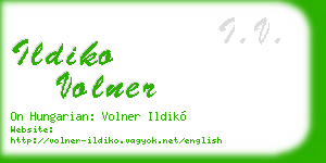 ildiko volner business card