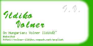 ildiko volner business card